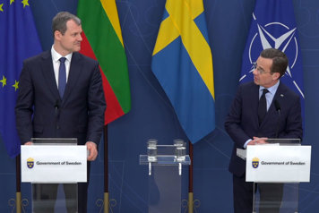 Prime Minister Ulf Kristersson hosted a bilateral meeting with Lithuania’s Prime Minister Gintautas Paluckas.