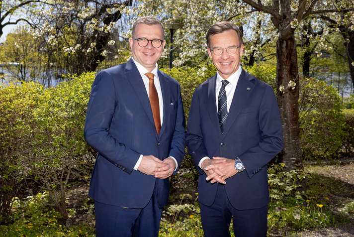 Prime Minister Petteri Orpo, Finland and Prime Minister Ulf Kristersson, Sweden.