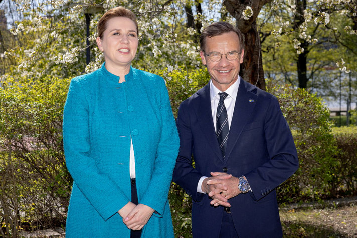 Prime Minister Mette Frederiksen, Denmark and Prime Minister Ulf Kristersson, Sweden.