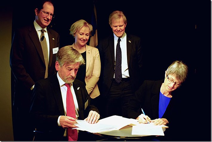 Signing a new research agreement