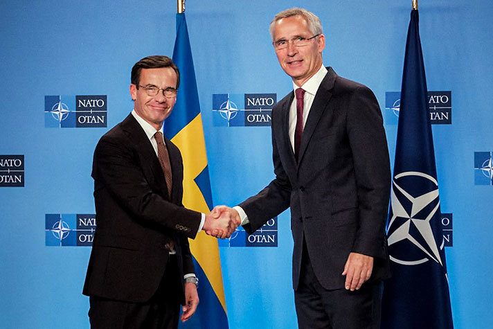 Prime Minister Ulf Kristersson and Secretary General Jens Stoltenberg