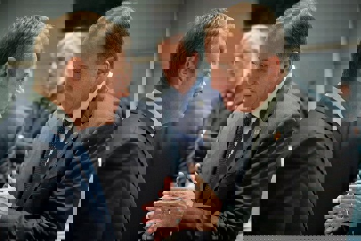 Donald Tusk and Stefan Lofven
