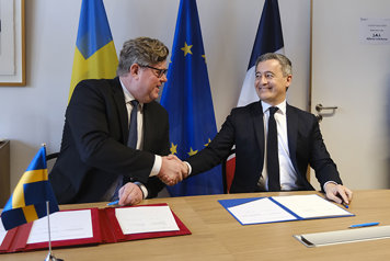 Gunnar Strömmer and France’s Minister of the Interior Gérald Darmanin signed the agreement at a special ceremony in Brussels.