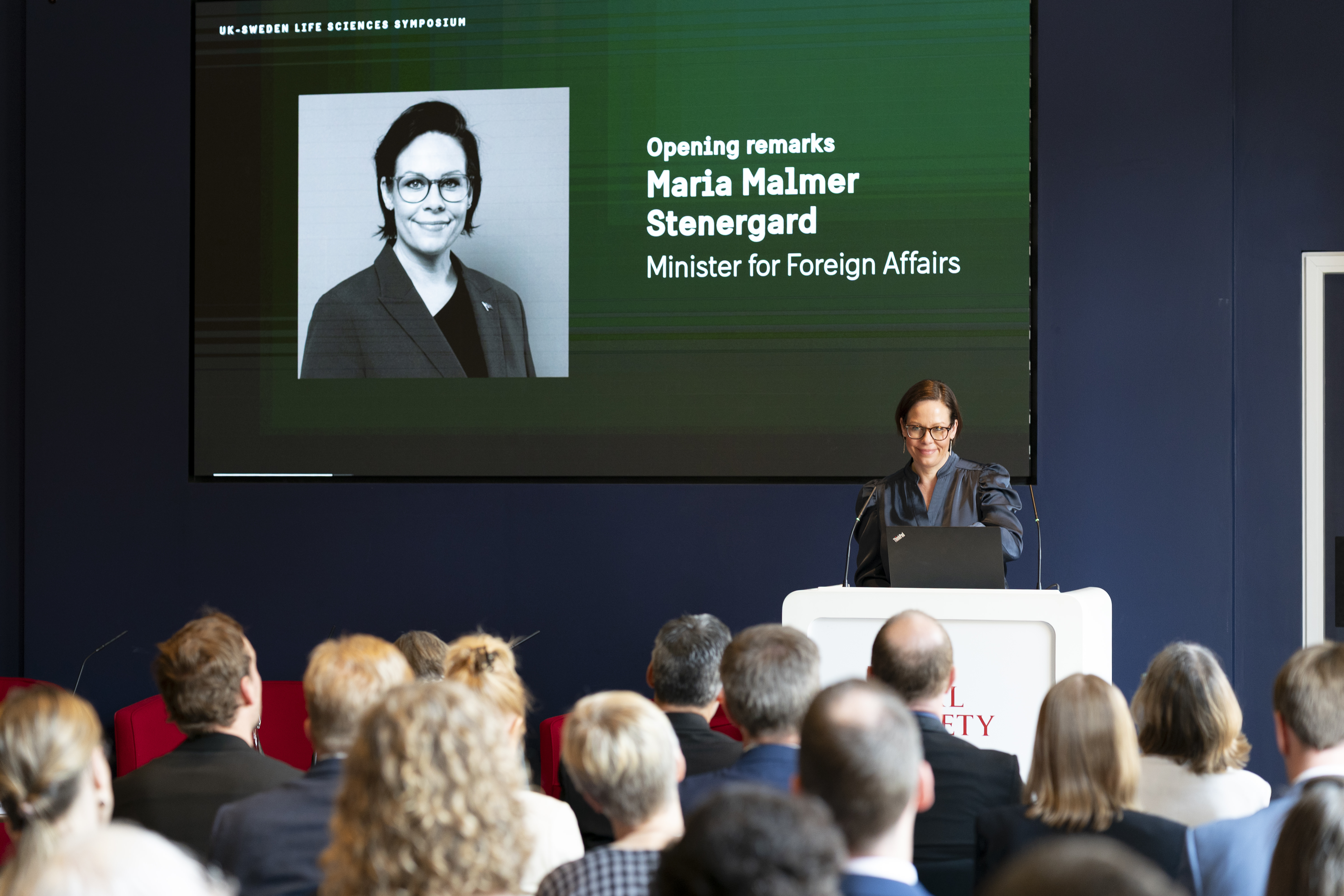 Minister for Foreign Affairs Maria Malmer Stenergard in London