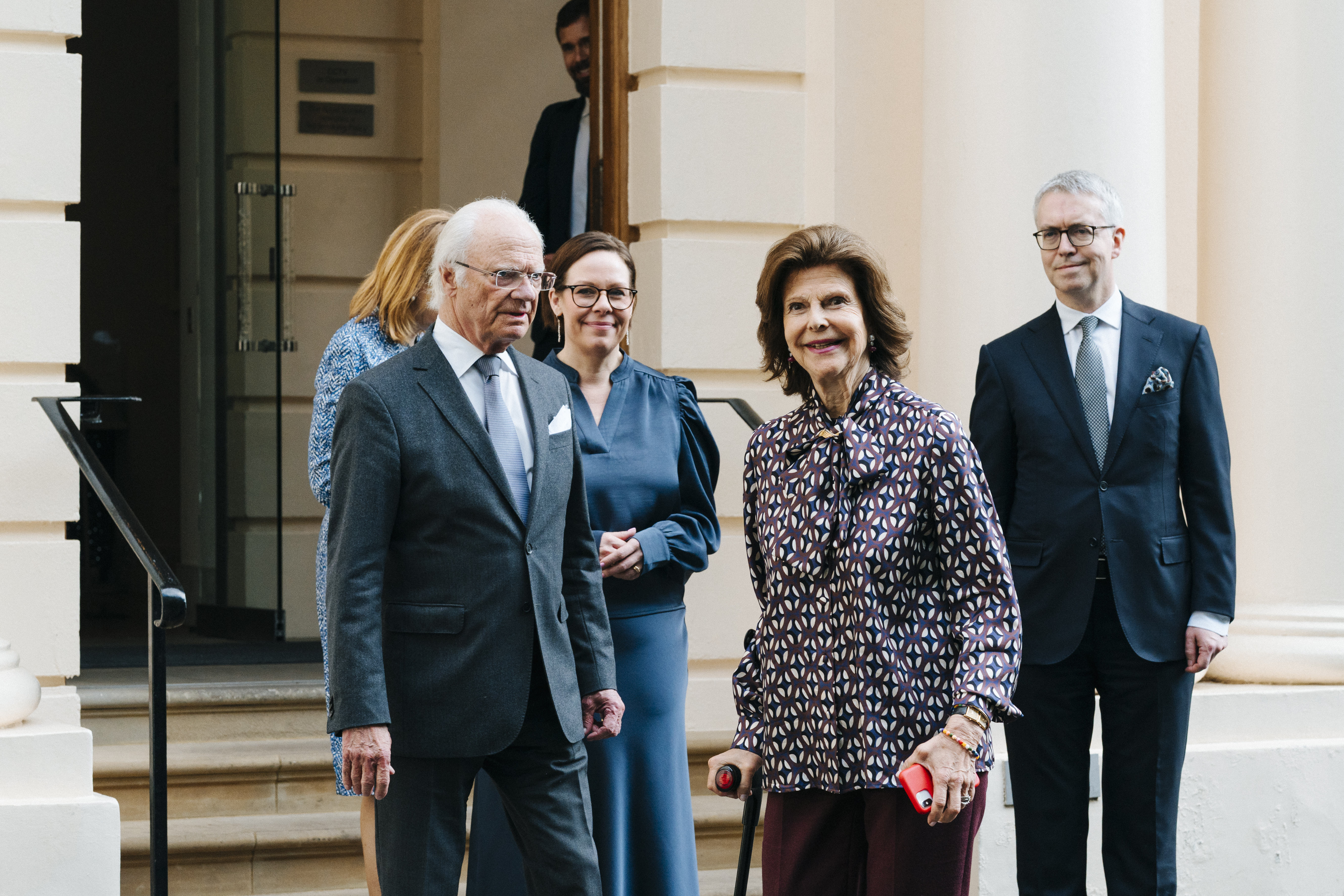 The King and Queen of Sweden and Minister for Foreign Affairs Maria Malmer Stenergard in London
