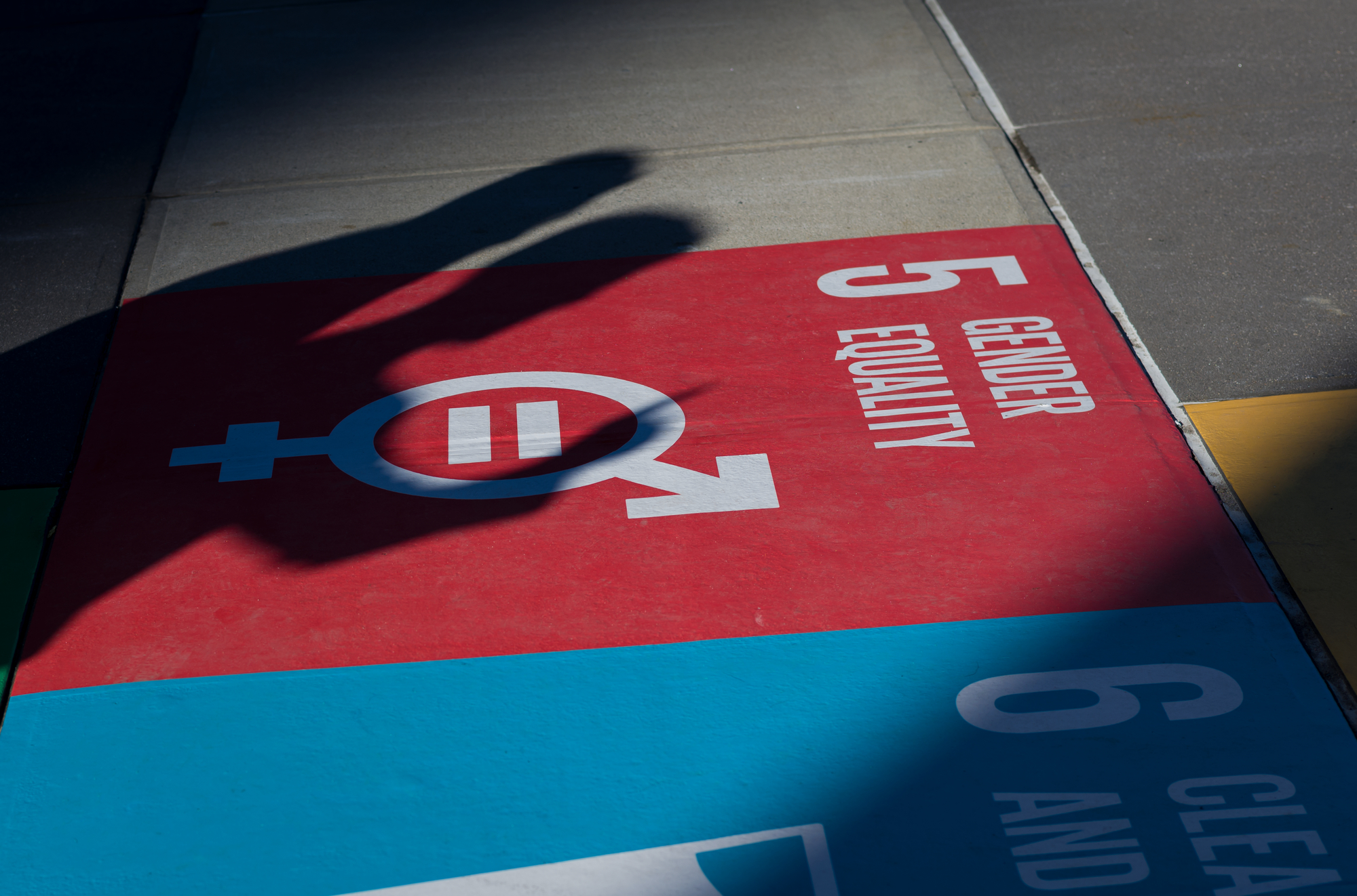 Gender equality UN symbol. 