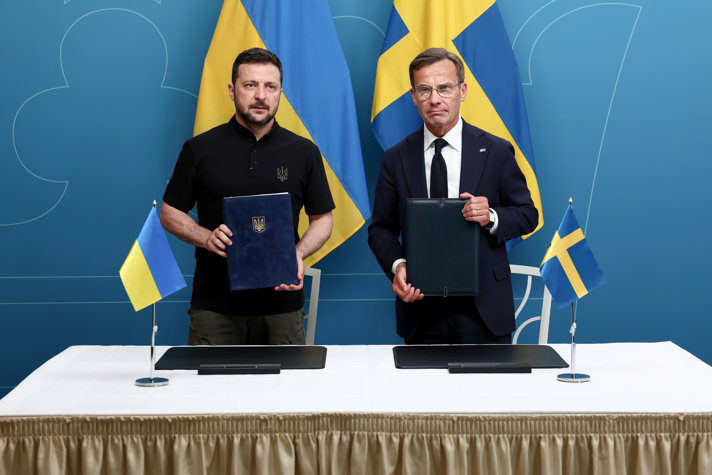 Prime Minister Ulf Kristersson and Ukraine’s President Volodymyr Zelenskyy have signed an agreement on bilateral security cooperation between Sweden and Ukraine.