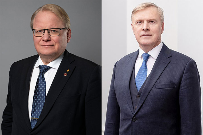 Photos of Peter Hultqvist and Kalle Laanet.