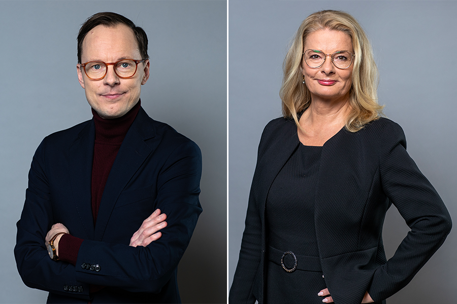 Portrait picture of Mats Persson and Lotta Edholm